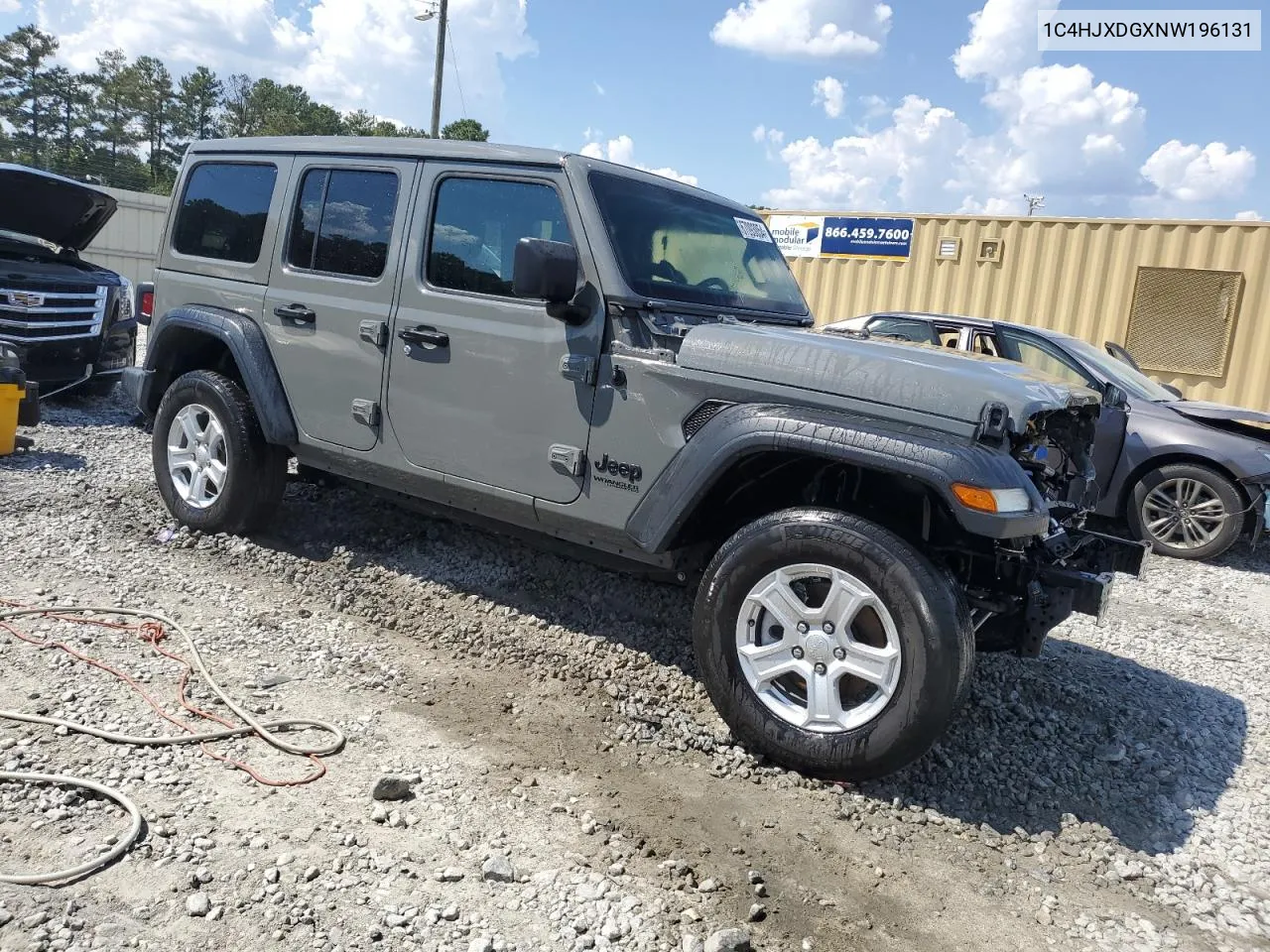 2022 Jeep Wrangler Unlimited Sport VIN: 1C4HJXDGXNW196131 Lot: 67093054