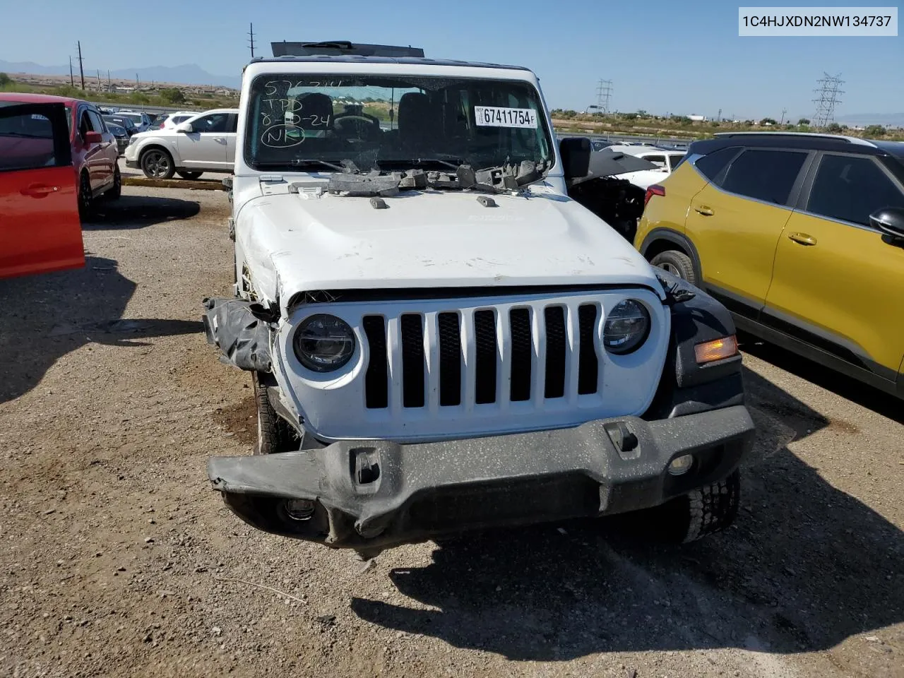 2022 Jeep Wrangler Unlimited Sport VIN: 1C4HJXDN2NW134737 Lot: 67411754