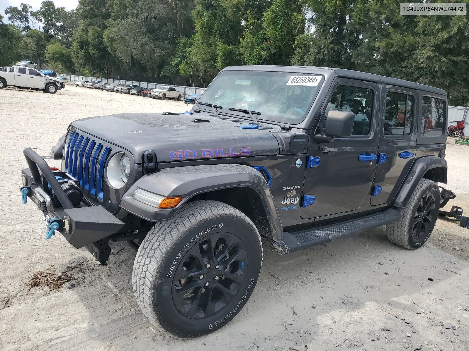 2022 Jeep Wrangler Unlimited Sahara 4Xe VIN: 1C4JJXP64NW274472 Lot: 68260344