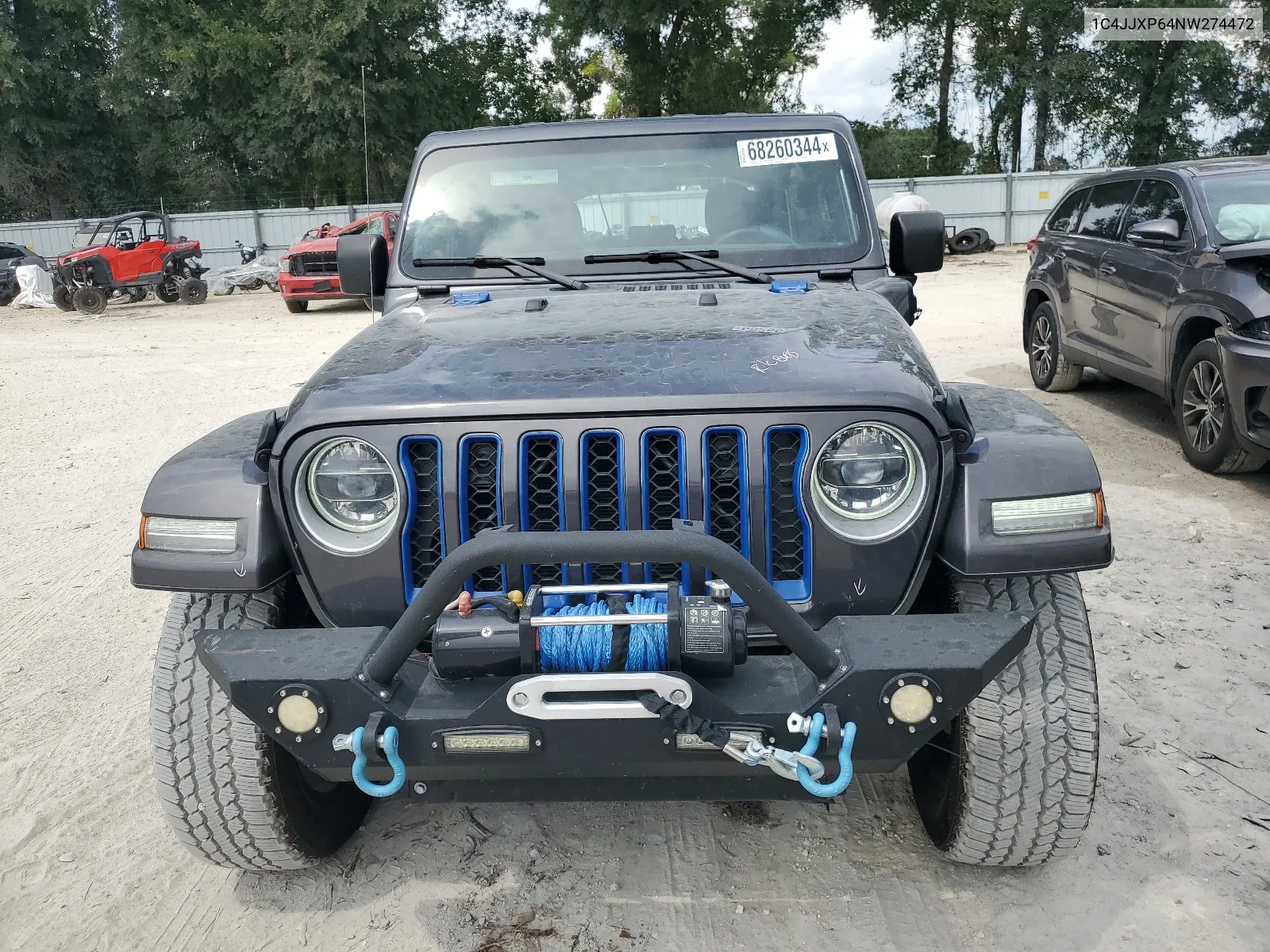 2022 Jeep Wrangler Unlimited Sahara 4Xe VIN: 1C4JJXP64NW274472 Lot: 68260344