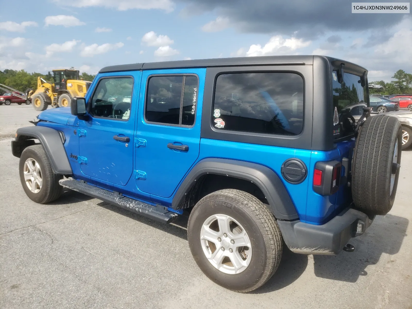 2022 Jeep Wrangler Unlimited Sport VIN: 1C4HJXDN3NW249606 Lot: 68577744