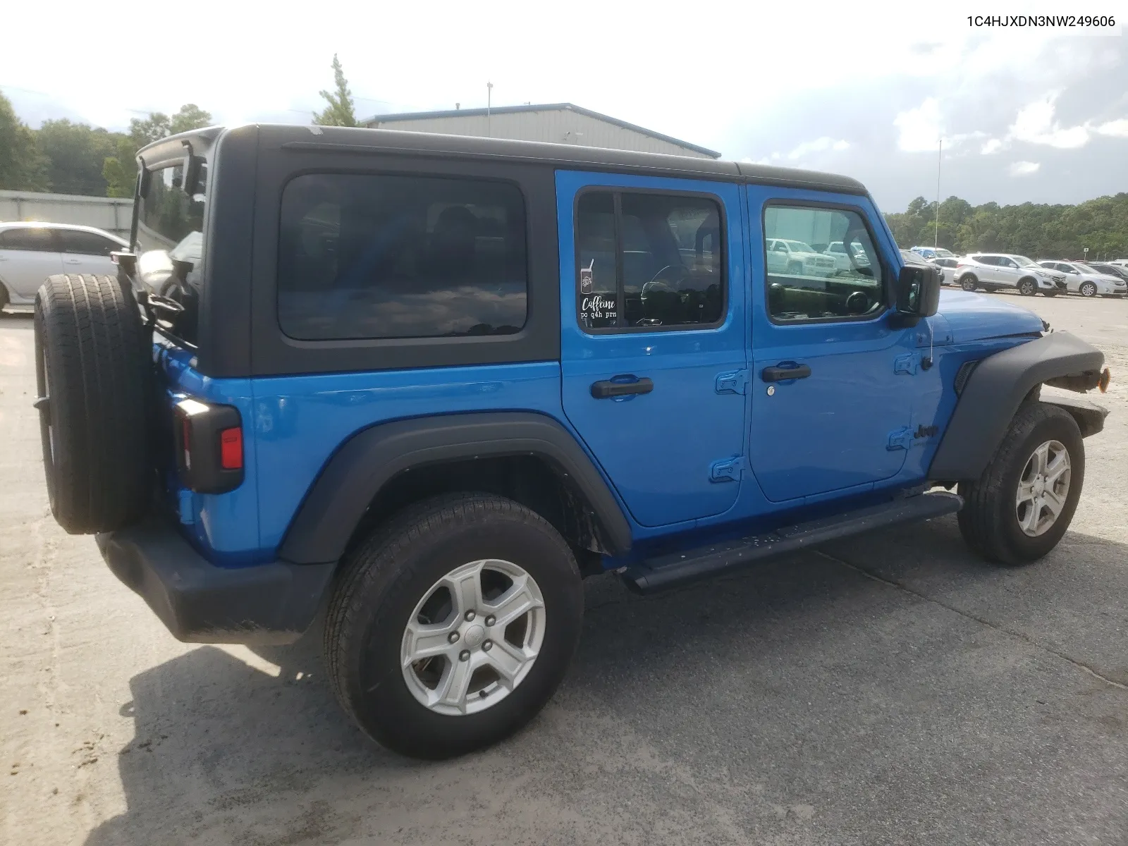 2022 Jeep Wrangler Unlimited Sport VIN: 1C4HJXDN3NW249606 Lot: 68577744