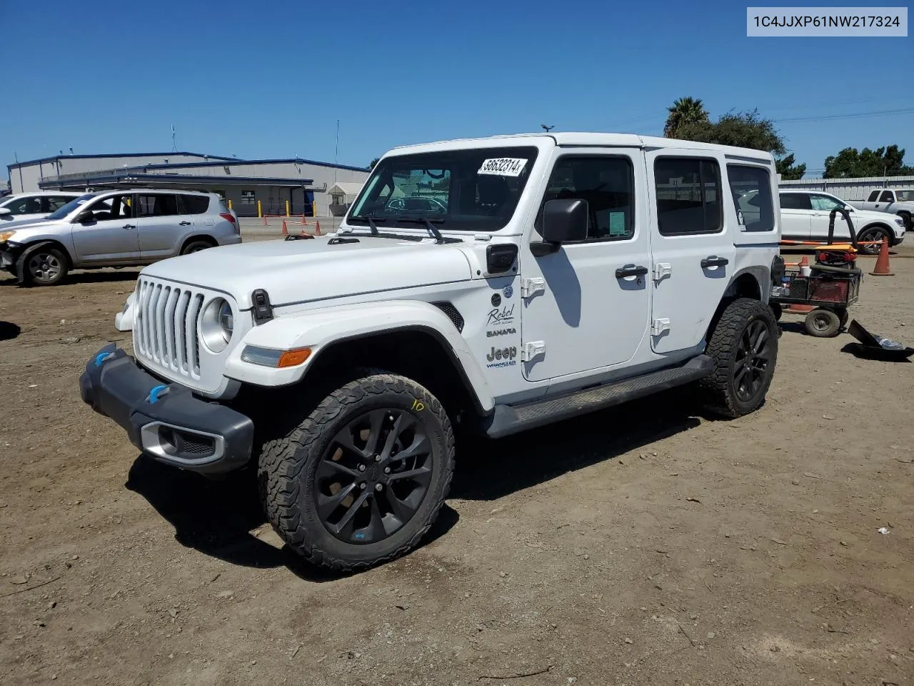 2022 Jeep Wrangler Unlimited Sahara 4Xe VIN: 1C4JJXP61NW217324 Lot: 68632314