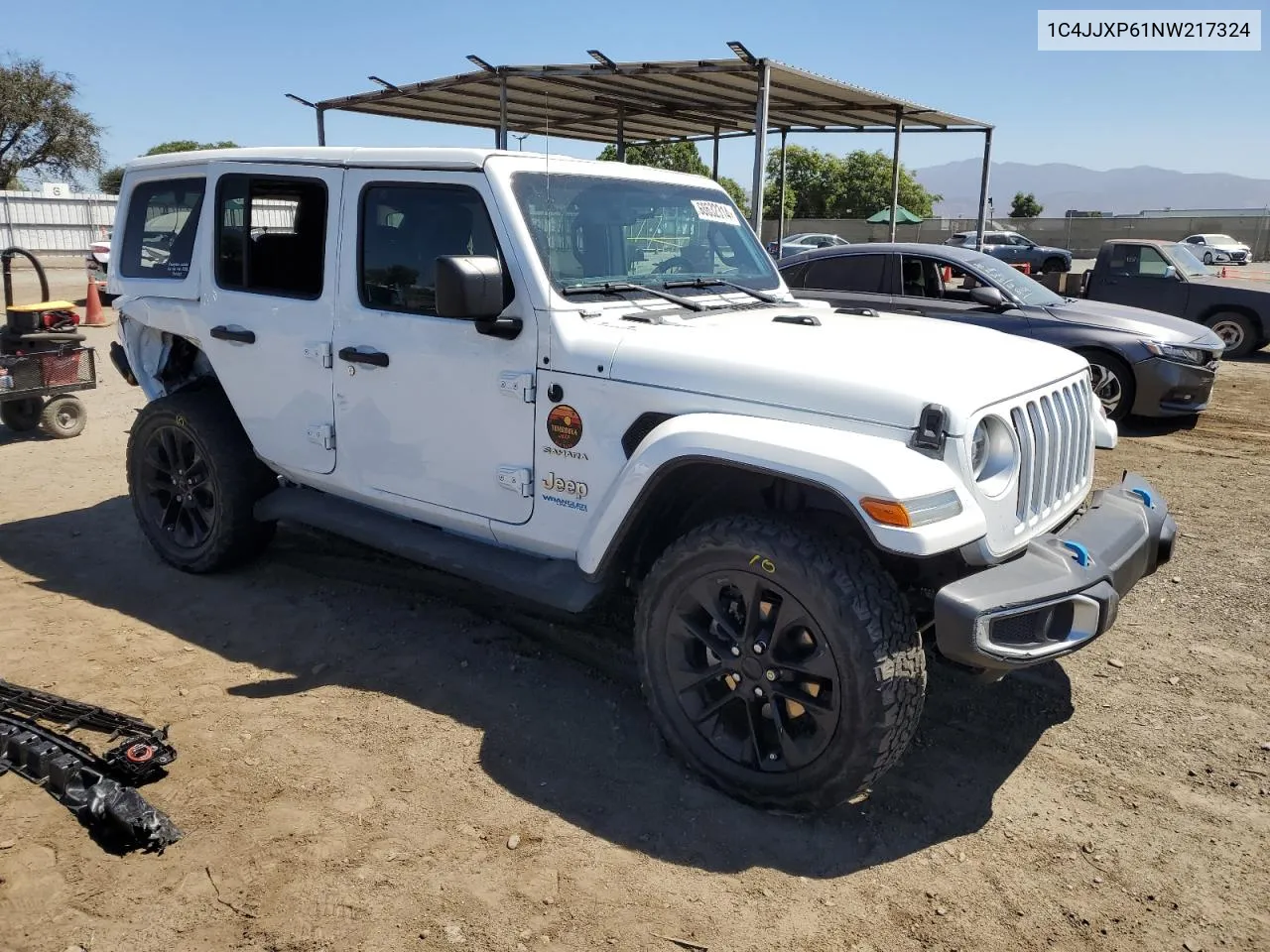 2022 Jeep Wrangler Unlimited Sahara 4Xe VIN: 1C4JJXP61NW217324 Lot: 68632314