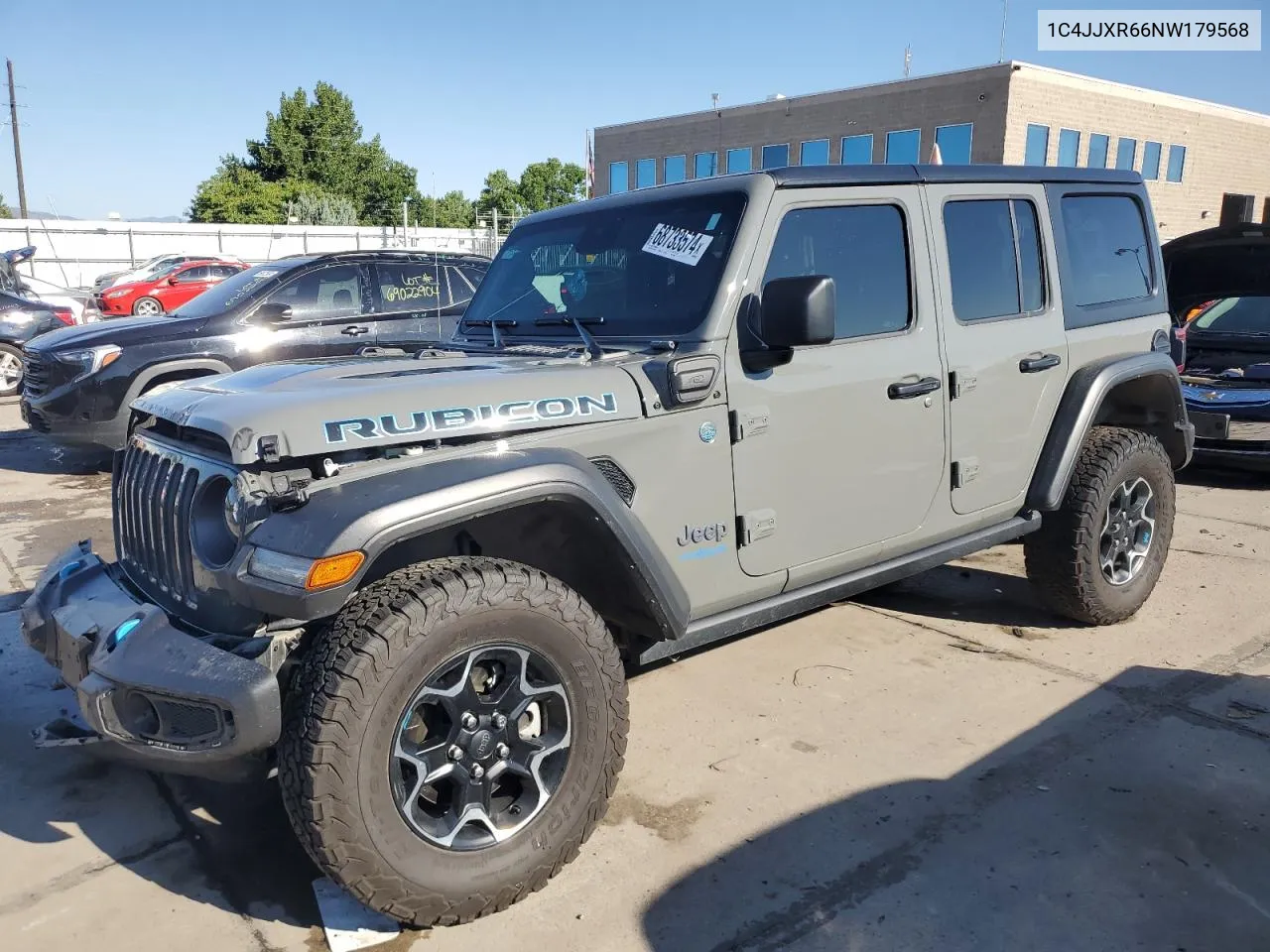 2022 Jeep Wrangler Unlimited Rubicon 4Xe VIN: 1C4JJXR66NW179568 Lot: 68733574