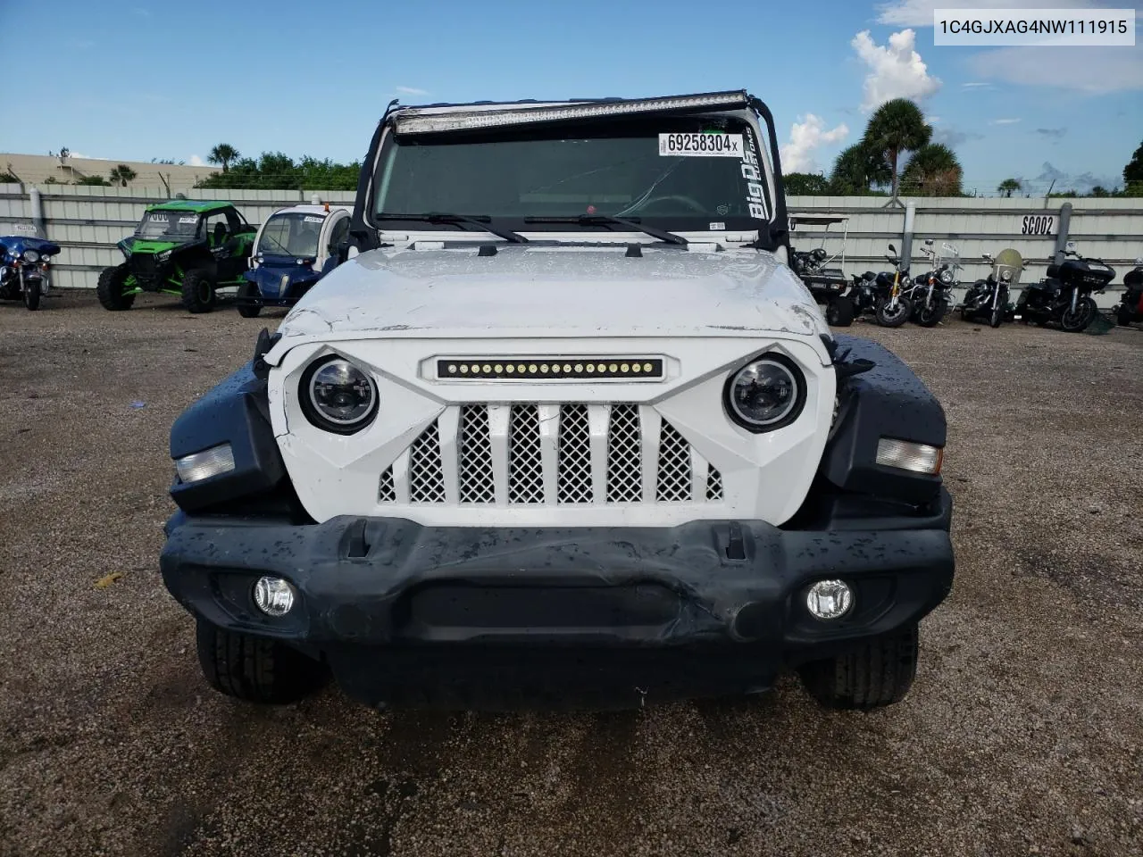 2022 Jeep Wrangler Sport VIN: 1C4GJXAG4NW111915 Lot: 69258304