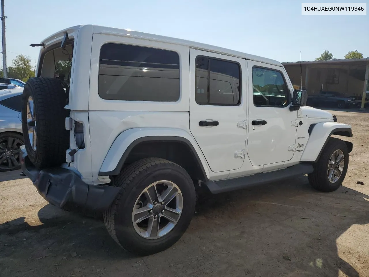 2022 Jeep Wrangler Unlimited Sahara VIN: 1C4HJXEG0NW119346 Lot: 69268374