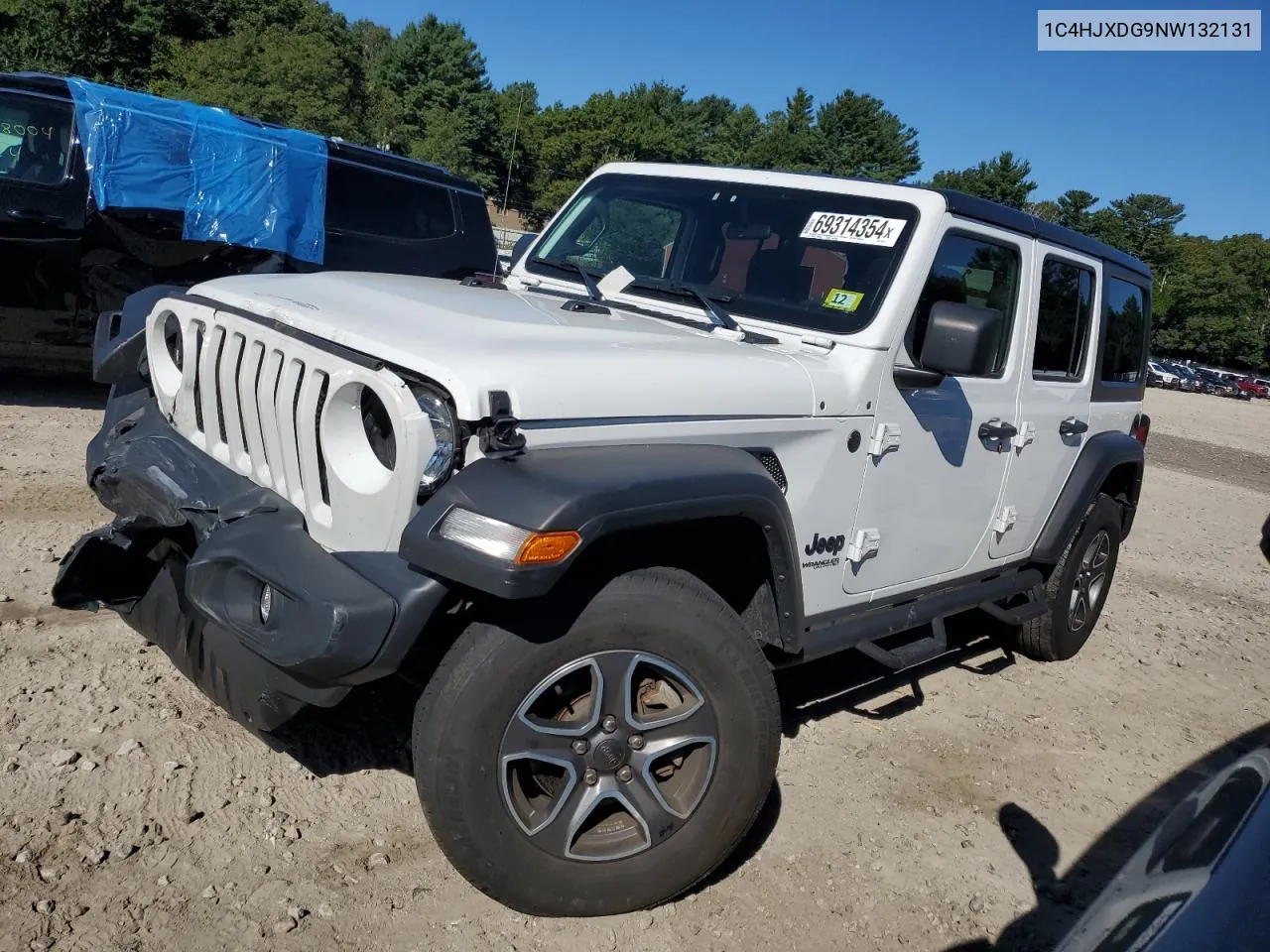 2022 Jeep Wrangler Unlimited Sport VIN: 1C4HJXDG9NW132131 Lot: 69314354