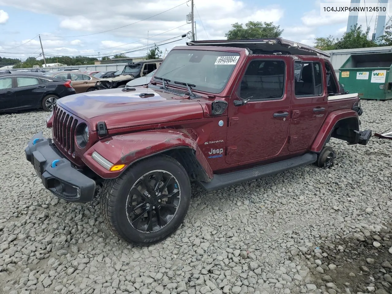 2022 Jeep Wrangler Unlimited Sahara 4Xe VIN: 1C4JJXP64NW124510 Lot: 69409864