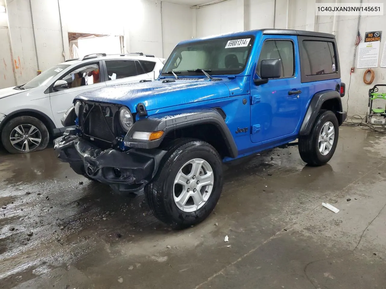 2022 Jeep Wrangler Sport VIN: 1C4GJXAN3NW145651 Lot: 69881314