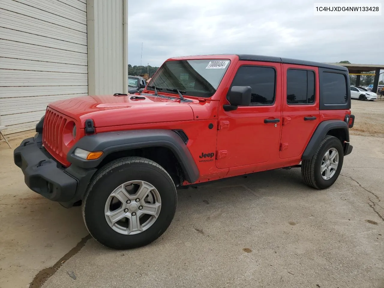 2022 Jeep Wrangler Unlimited Sport VIN: 1C4HJXDG4NW133428 Lot: 70880484