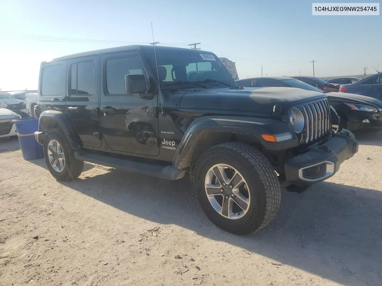 2022 Jeep Wrangler Unlimited Sahara VIN: 1C4HJXEG9NW254745 Lot: 70894294