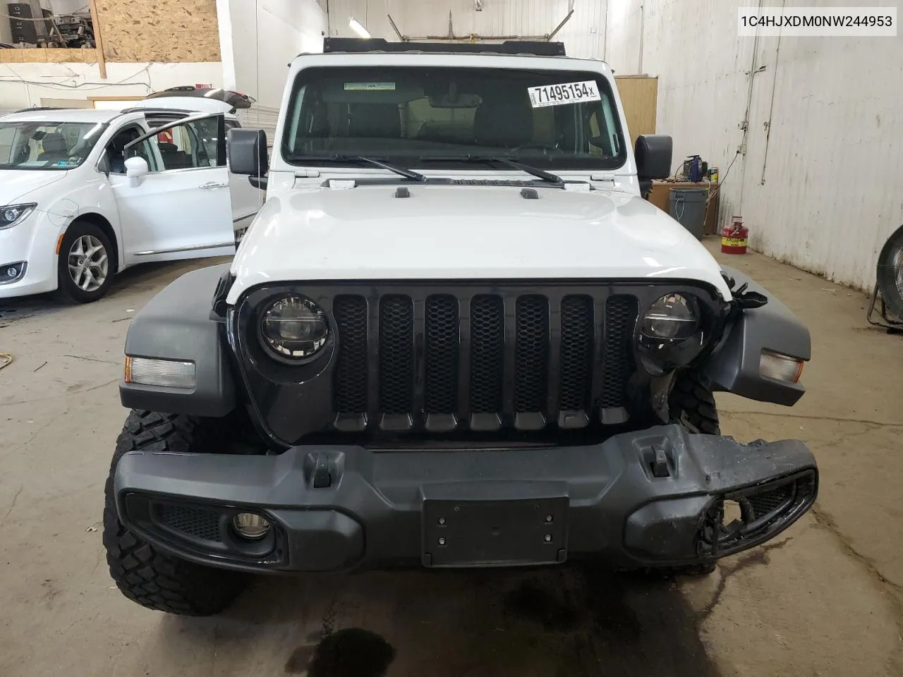 2022 Jeep Wrangler Unlimited Sport VIN: 1C4HJXDM0NW244953 Lot: 71495154