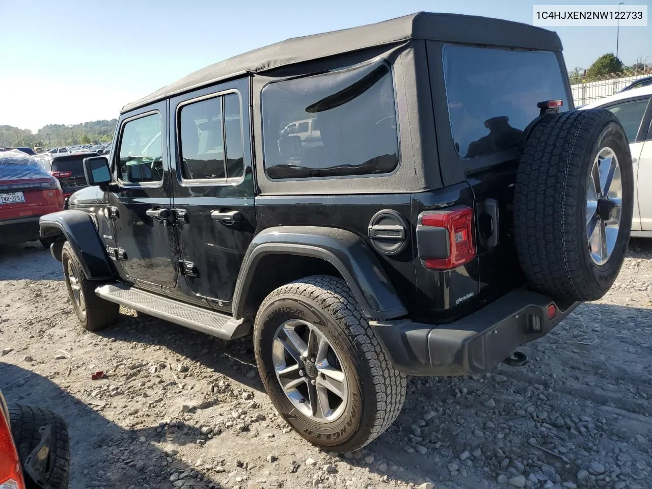 2022 Jeep Wrangler Unlimited Sahara VIN: 1C4HJXEN2NW122733 Lot: 71828934