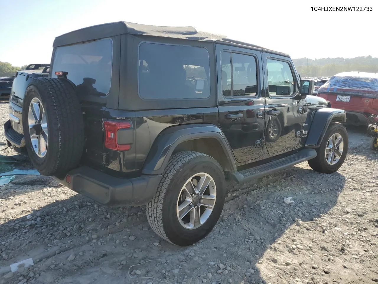 2022 Jeep Wrangler Unlimited Sahara VIN: 1C4HJXEN2NW122733 Lot: 71828934