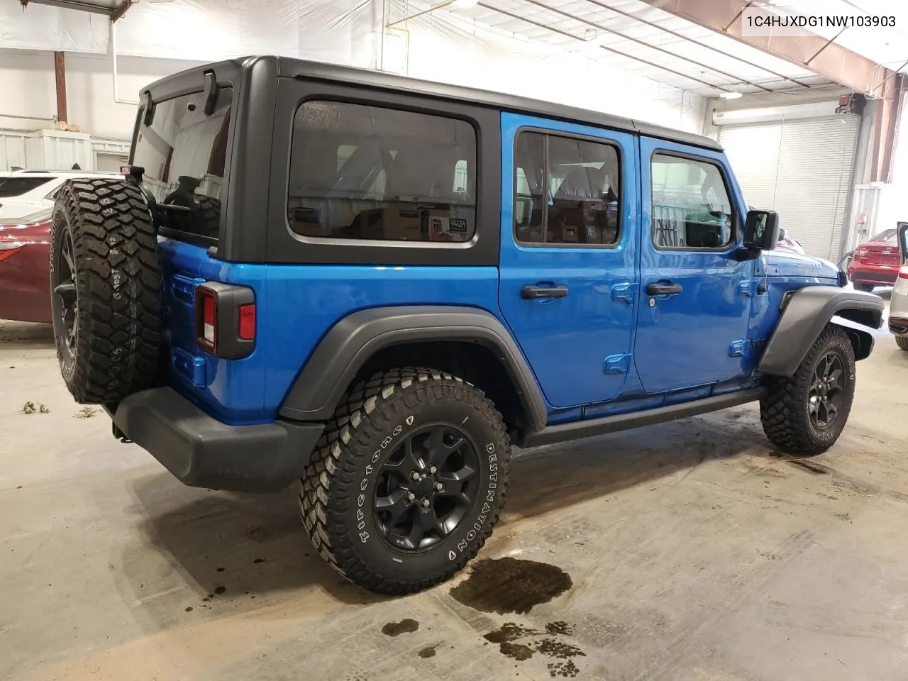 1C4HJXDG1NW103903 2022 Jeep Wrangler Unlimited Sport