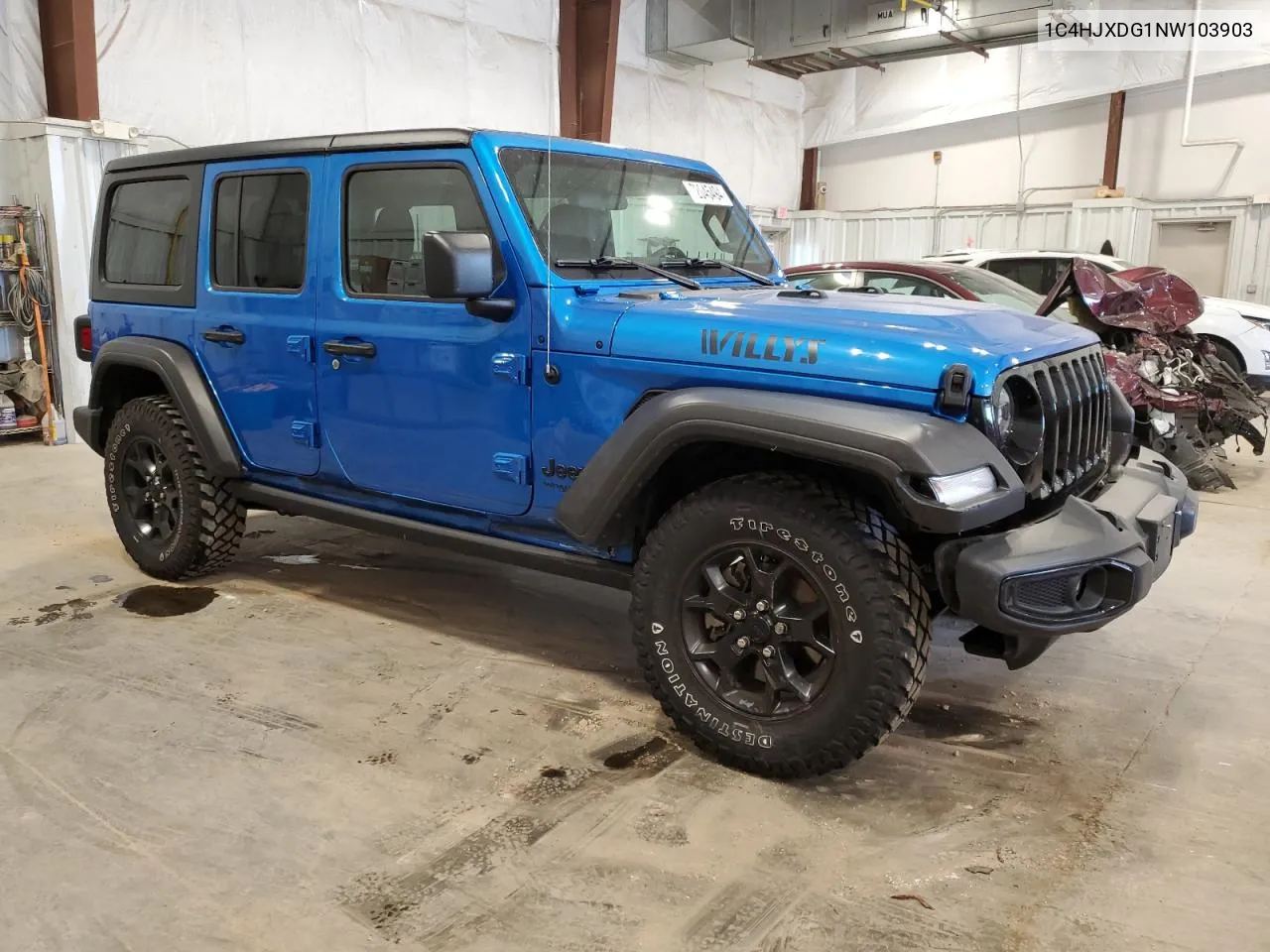 2022 Jeep Wrangler Unlimited Sport VIN: 1C4HJXDG1NW103903 Lot: 72045494