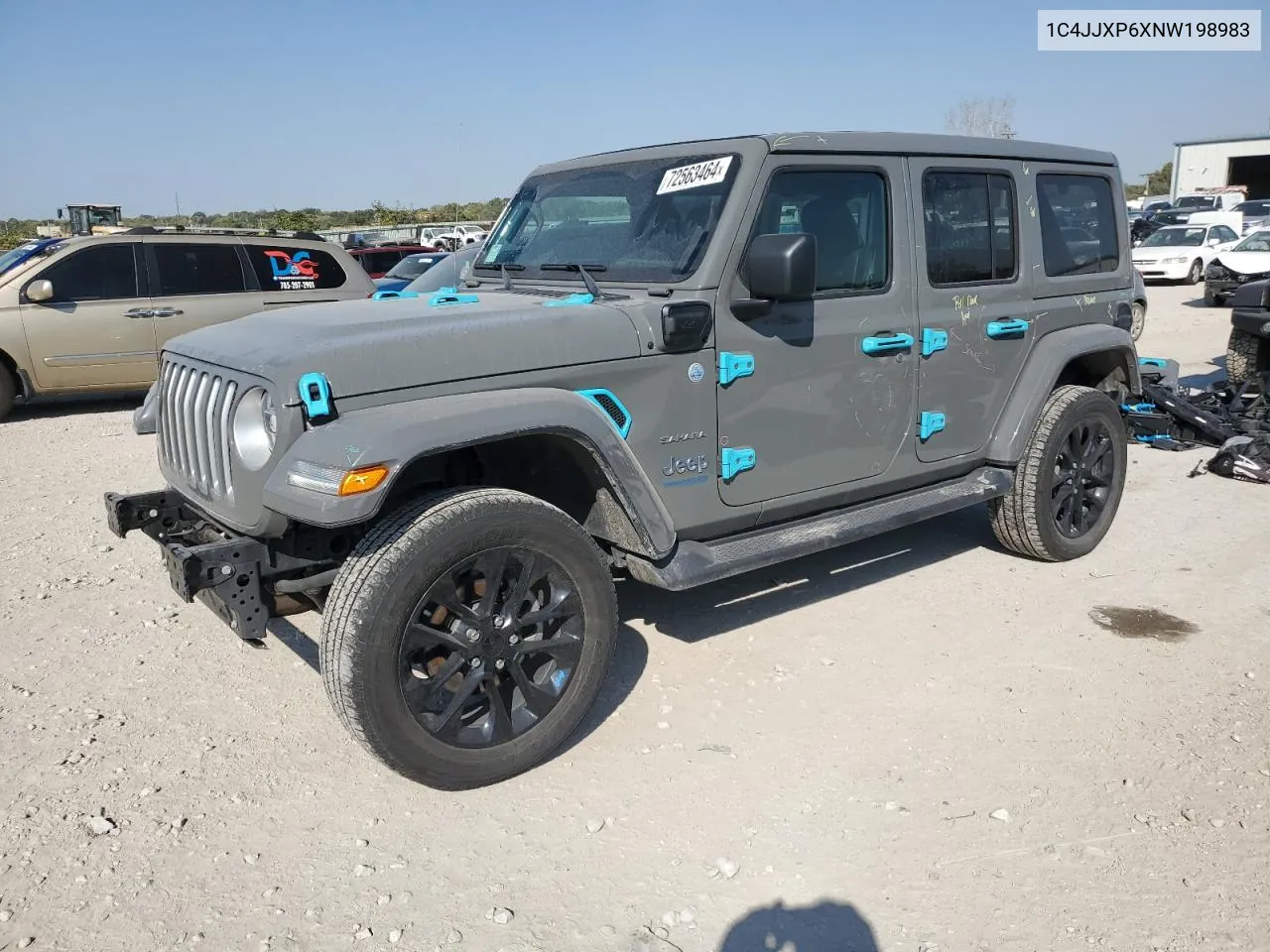 2022 Jeep Wrangler Unlimited Sahara 4Xe VIN: 1C4JJXP6XNW198983 Lot: 72563464