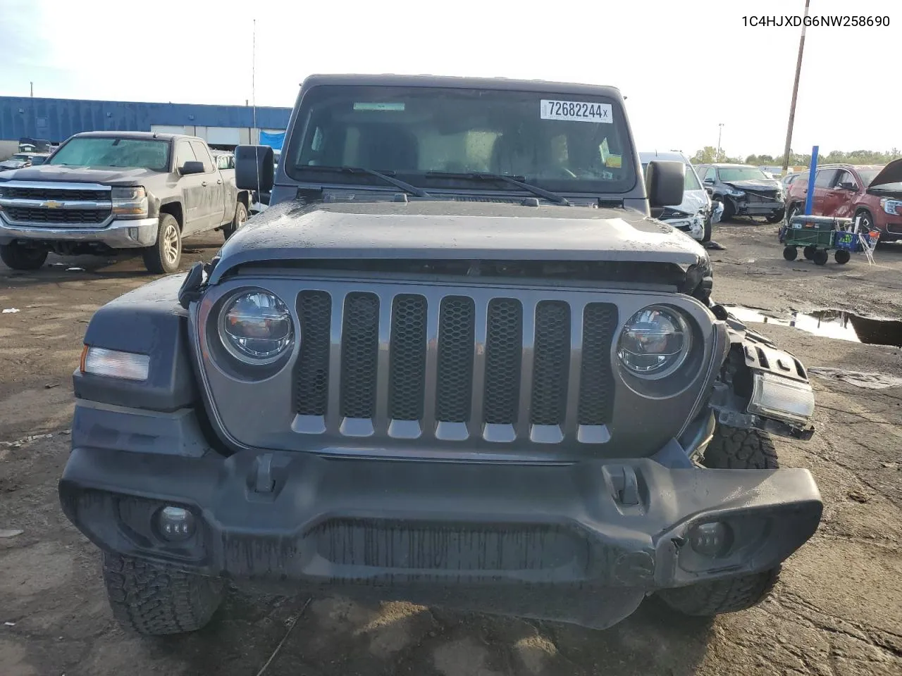 2022 Jeep Wrangler Unlimited Sport VIN: 1C4HJXDG6NW258690 Lot: 72682244