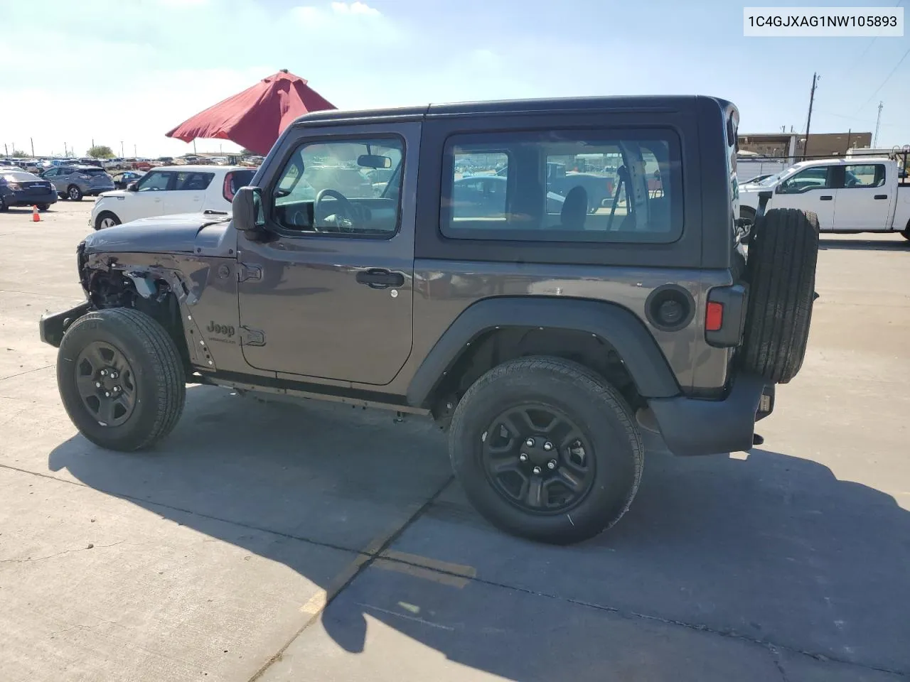 1C4GJXAG1NW105893 2022 Jeep Wrangler Sport