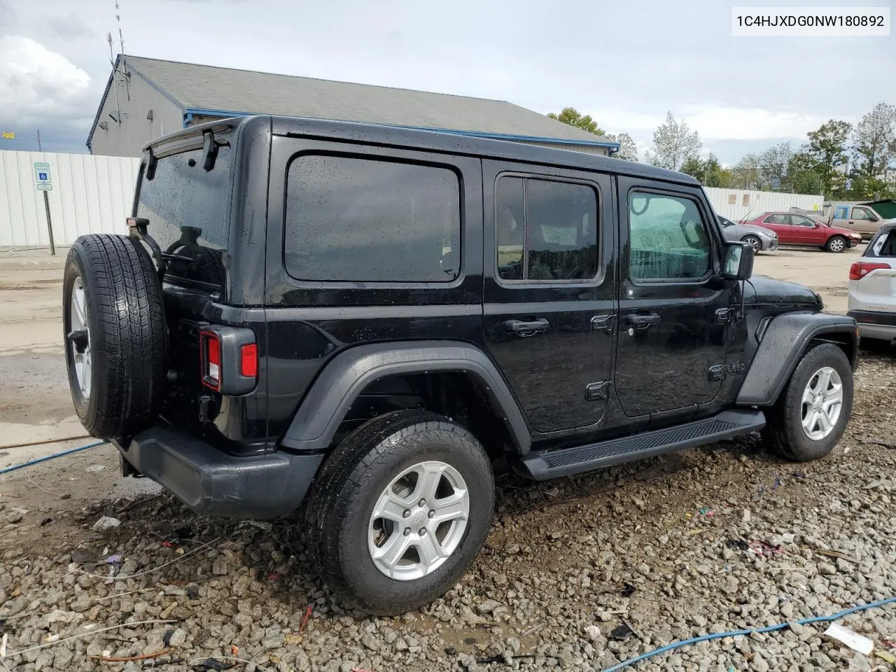 2022 Jeep Wrangler Unlimited Sport VIN: 1C4HJXDG0NW180892 Lot: 72967474