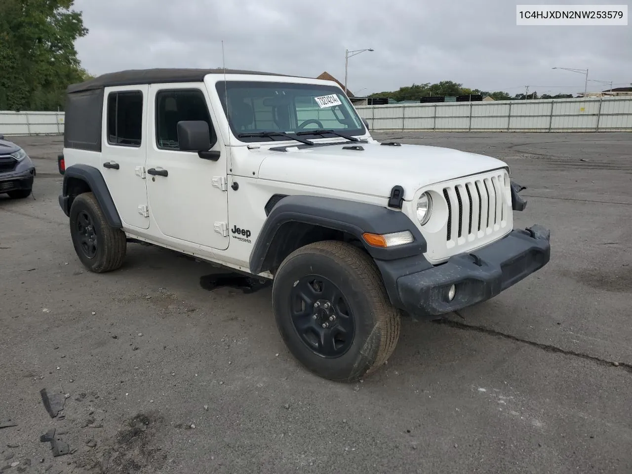 2022 Jeep Wrangler Unlimited Sport VIN: 1C4HJXDN2NW253579 Lot: 73274214