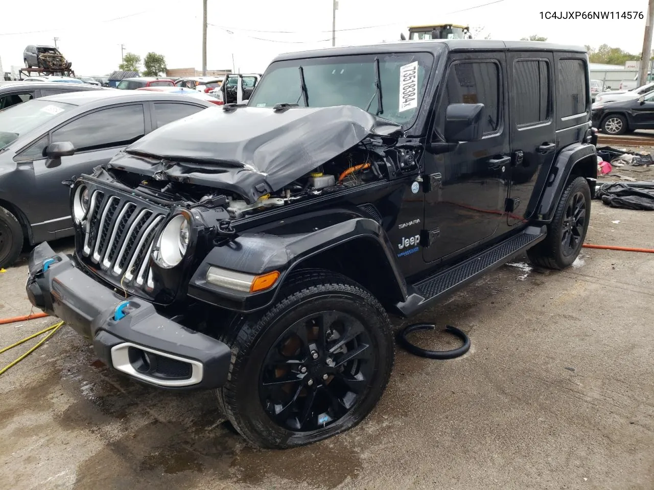 2022 Jeep Wrangler Unlimited Sahara 4Xe VIN: 1C4JJXP66NW114576 Lot: 73518384