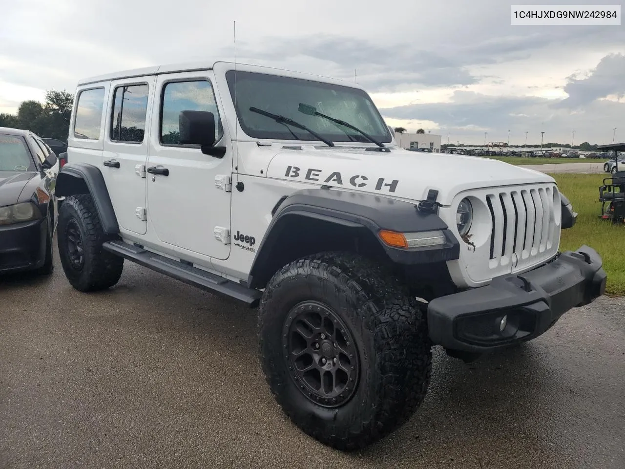 2022 Jeep Wrangler Unlimited Sport VIN: 1C4HJXDG9NW242984 Lot: 73731524