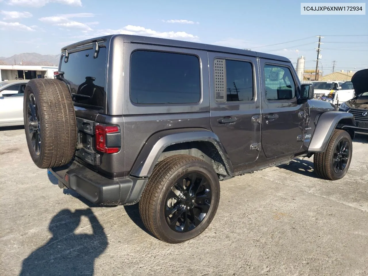 2022 Jeep Wrangler Unlimited Sahara 4Xe VIN: 1C4JJXP6XNW172934 Lot: 73804114