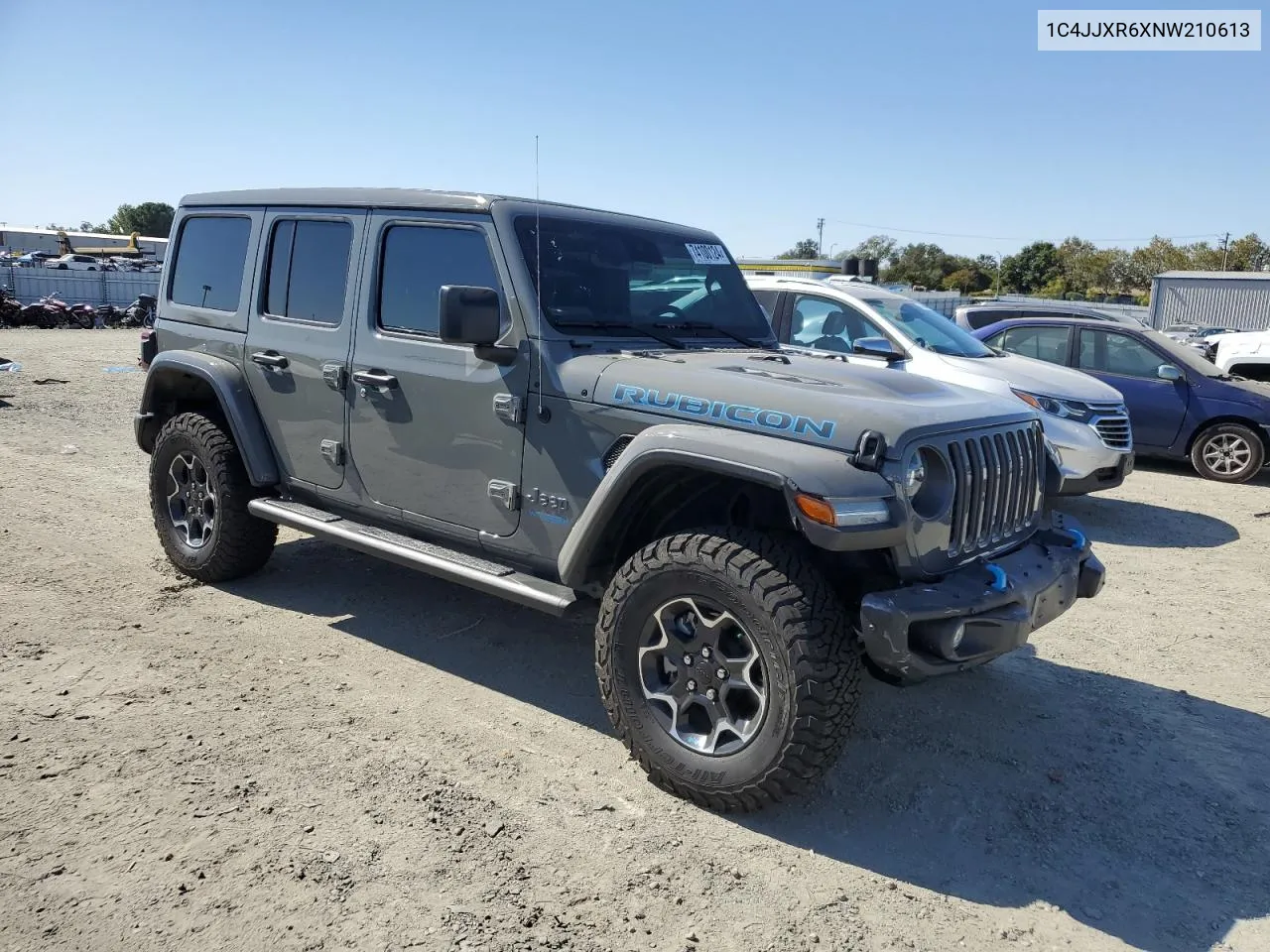 2022 Jeep Wrangler Unlimited Rubicon 4Xe VIN: 1C4JJXR6XNW210613 Lot: 74100124