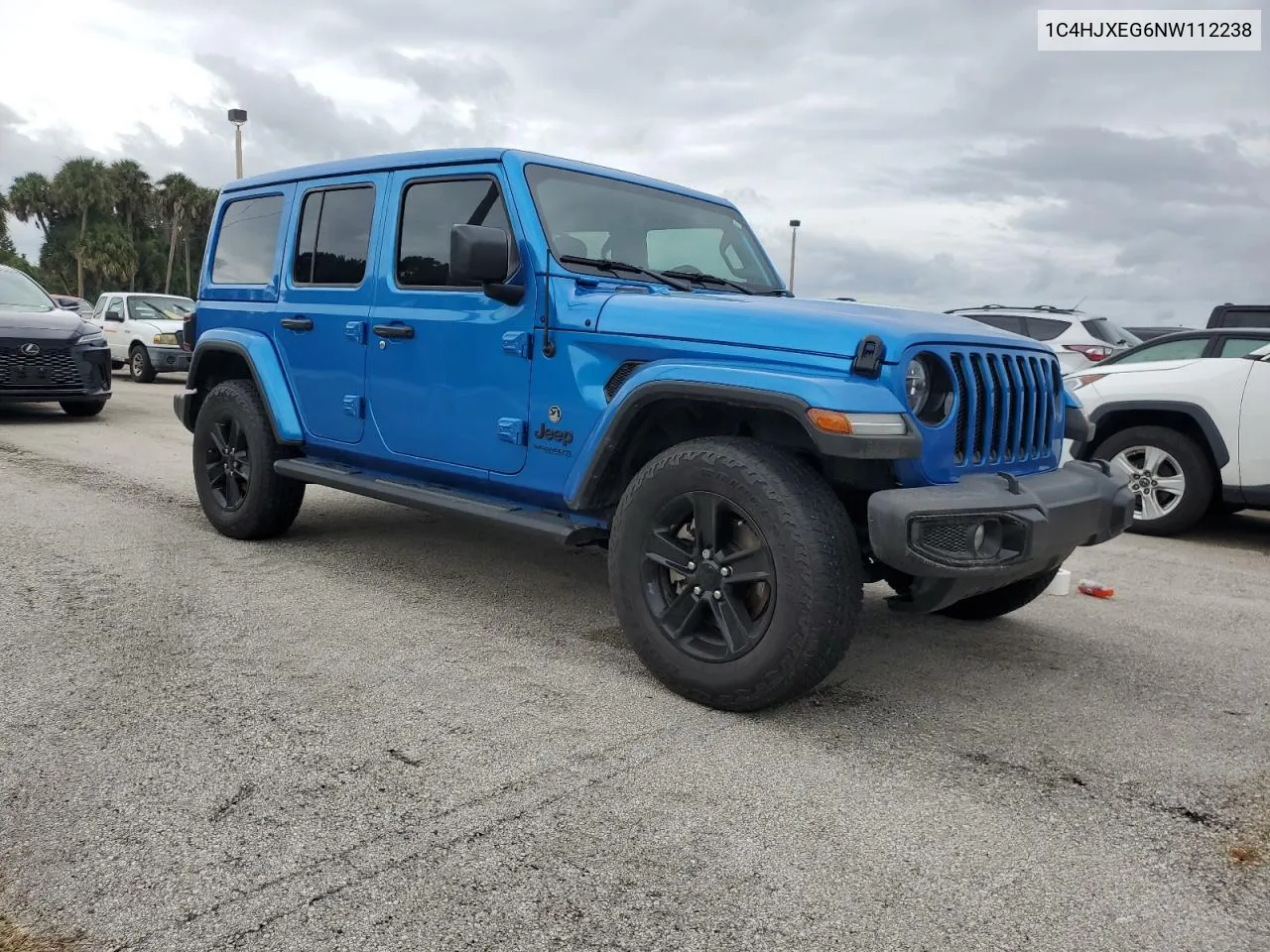 2022 Jeep Wrangler Unlimited Sahara VIN: 1C4HJXEG6NW112238 Lot: 74184674