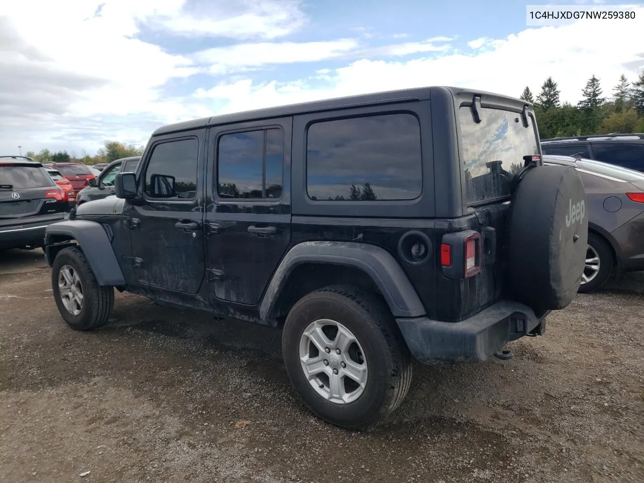 2022 Jeep Wrangler Unlimited Sport VIN: 1C4HJXDG7NW259380 Lot: 74329654