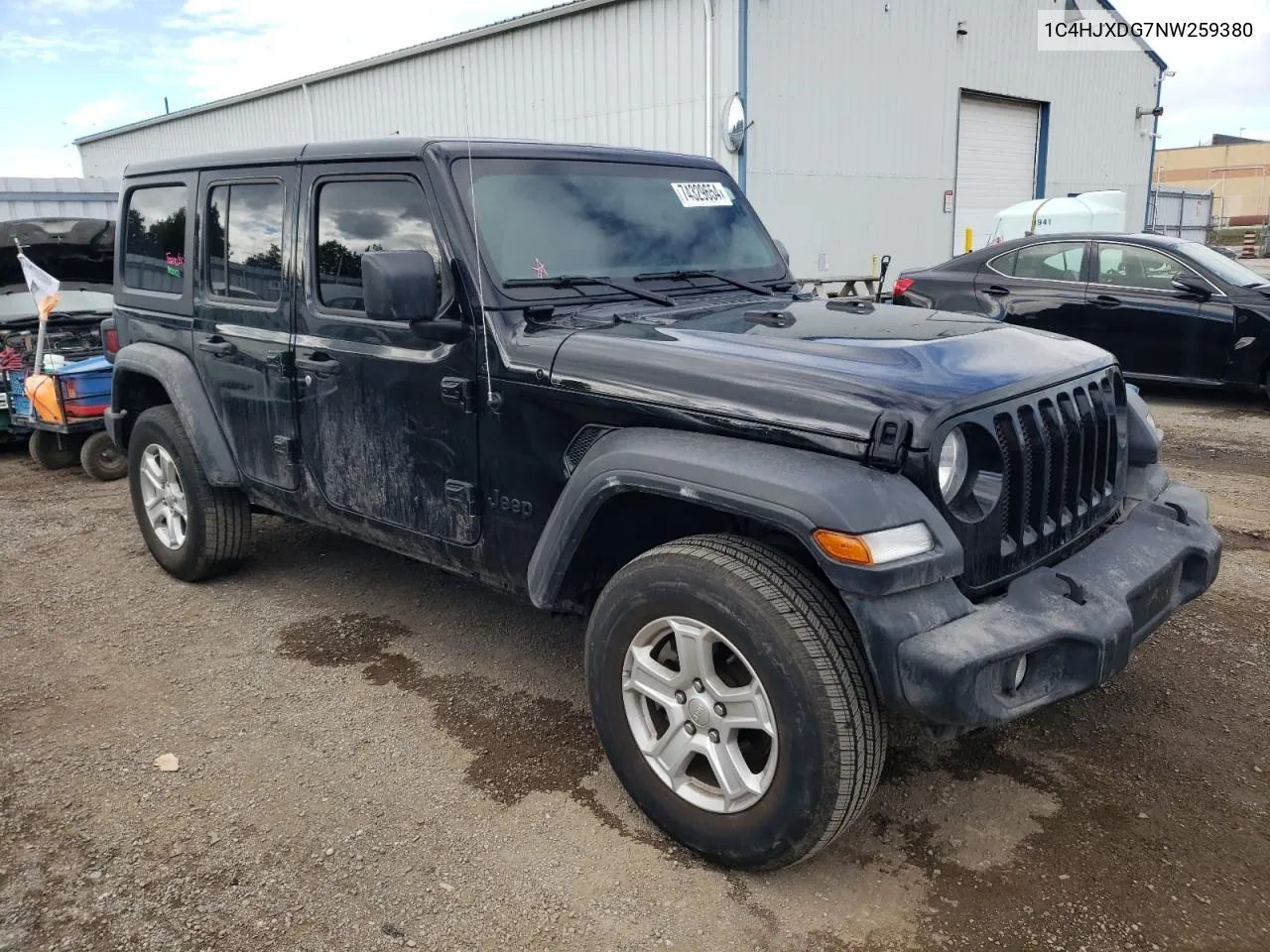 2022 Jeep Wrangler Unlimited Sport VIN: 1C4HJXDG7NW259380 Lot: 74329654