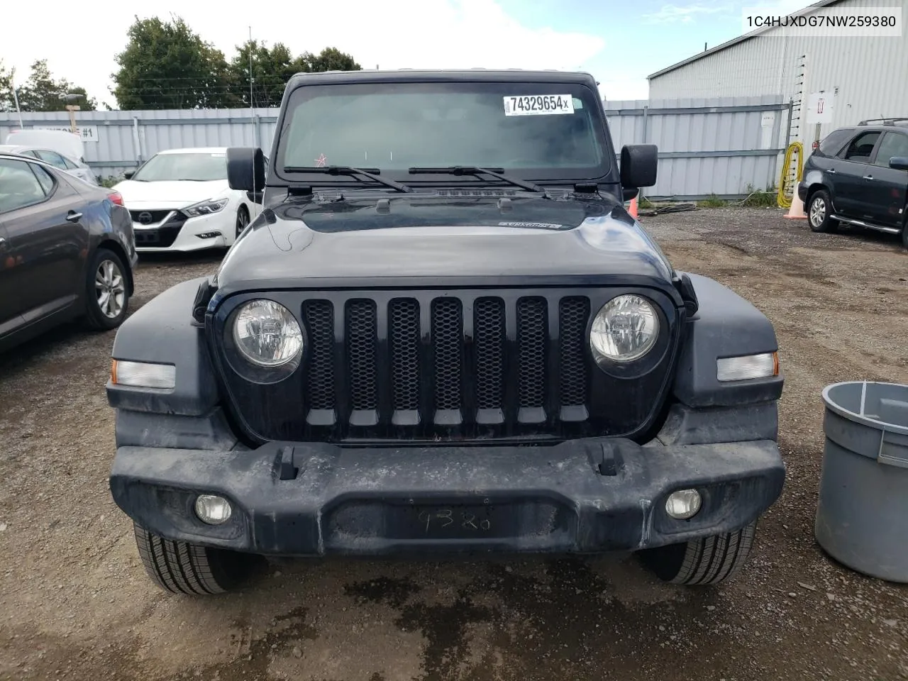 2022 Jeep Wrangler Unlimited Sport VIN: 1C4HJXDG7NW259380 Lot: 74329654