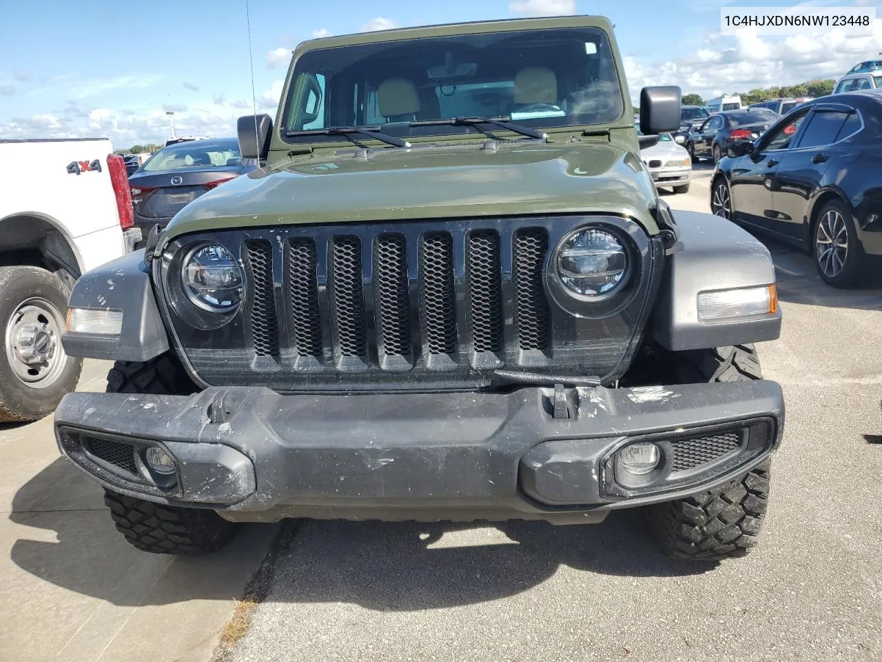 2022 Jeep Wrangler Unlimited Sport VIN: 1C4HJXDN6NW123448 Lot: 74415754