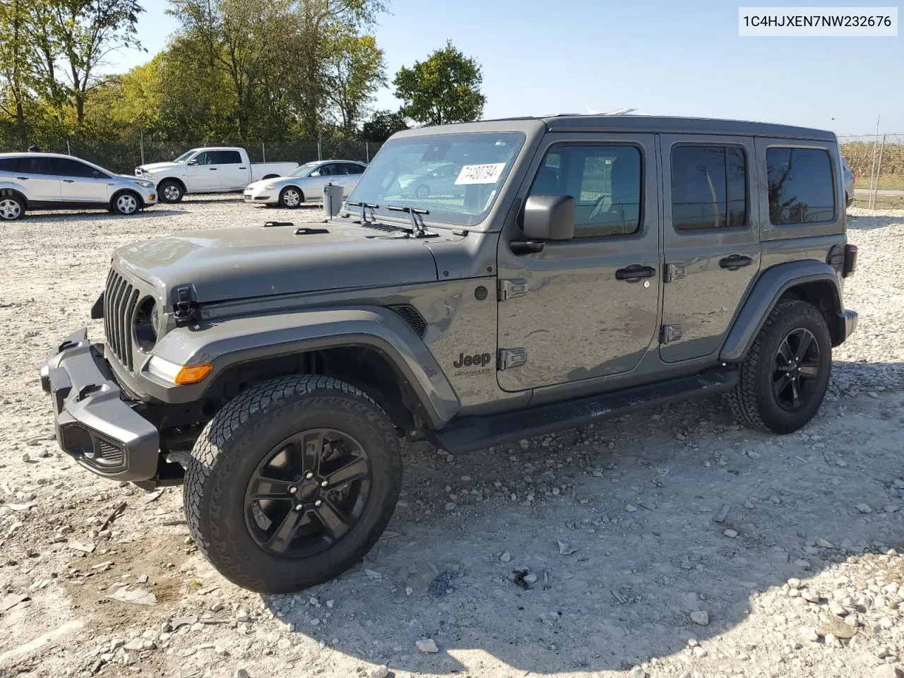 2022 Jeep Wrangler Unlimited Sahara VIN: 1C4HJXEN7NW232676 Lot: 74480794