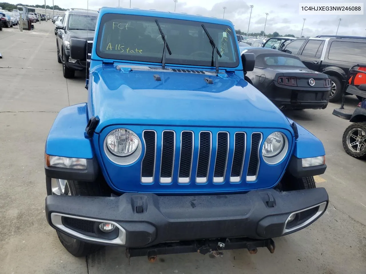 2022 Jeep Wrangler Unlimited Sahara VIN: 1C4HJXEG3NW246088 Lot: 74558574