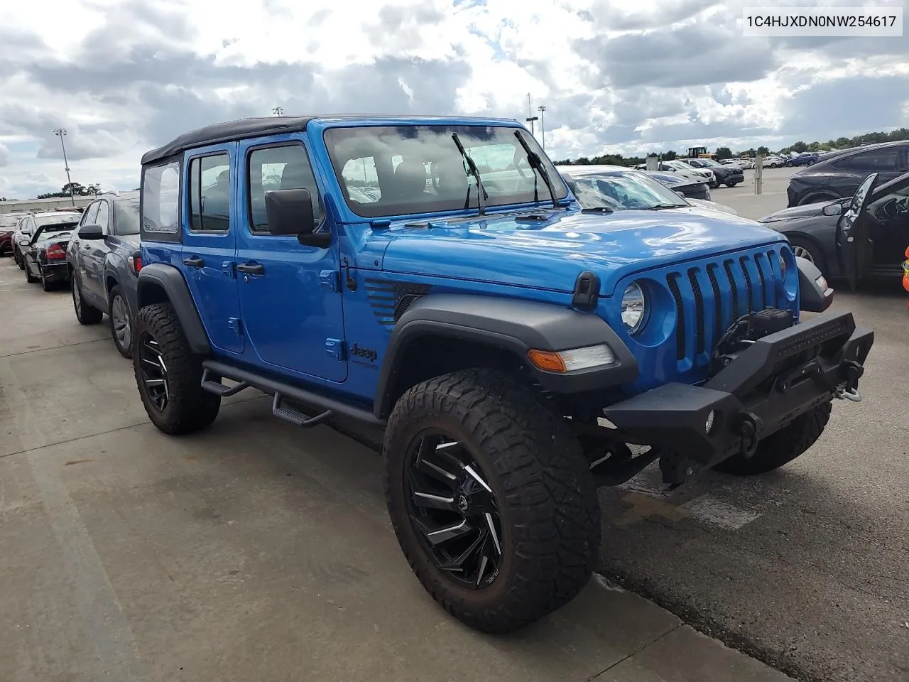 2022 Jeep Wrangler Unlimited Sport VIN: 1C4HJXDN0NW254617 Lot: 74772844