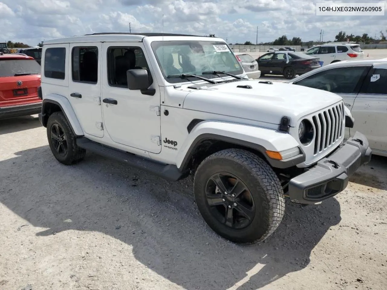 2022 Jeep Wrangler Unlimited Sahara VIN: 1C4HJXEG2NW260905 Lot: 75075984