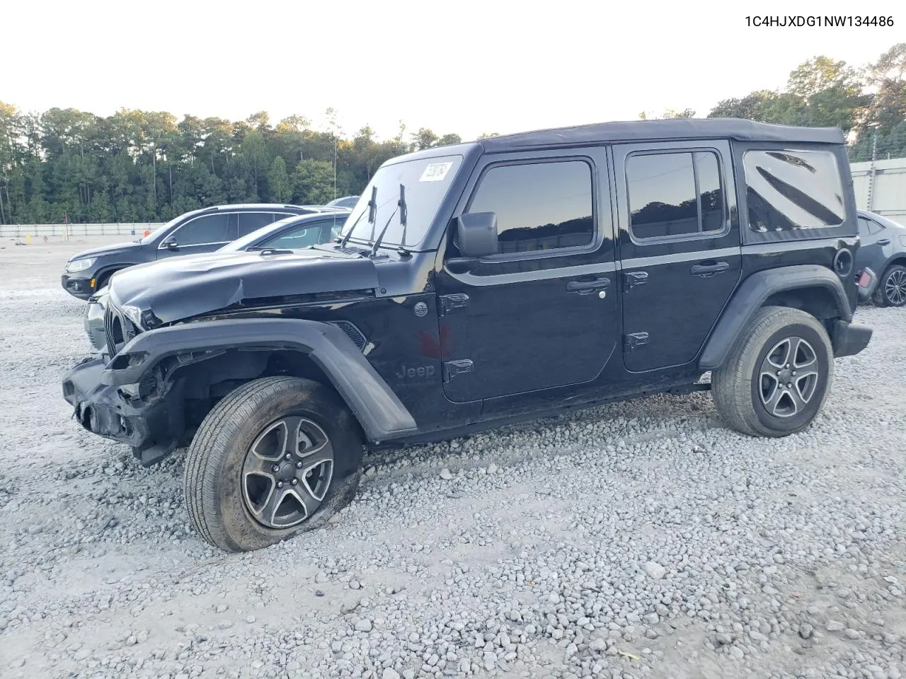 2022 Jeep Wrangler Unlimited Sport VIN: 1C4HJXDG1NW134486 Lot: 75280764