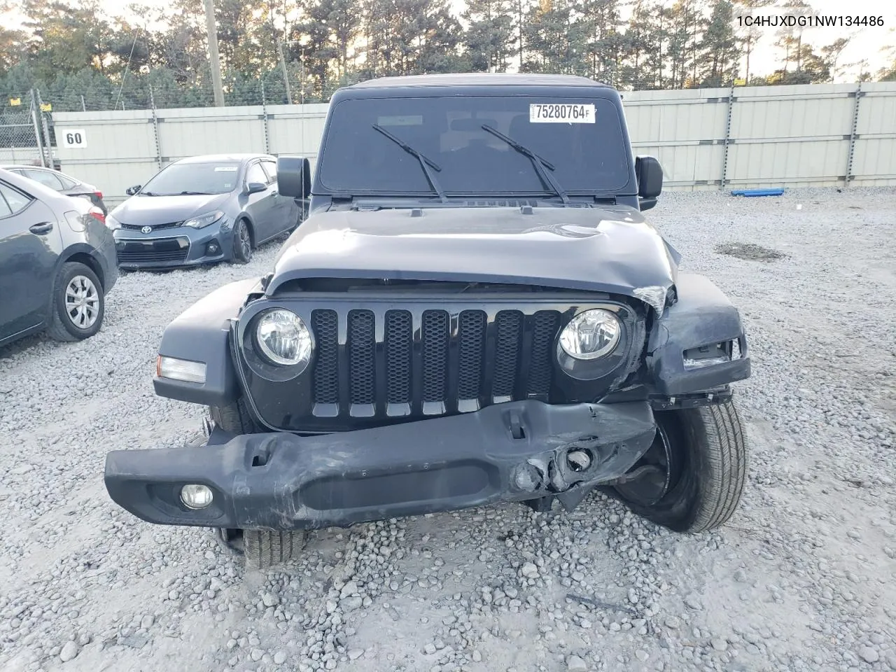 2022 Jeep Wrangler Unlimited Sport VIN: 1C4HJXDG1NW134486 Lot: 75280764