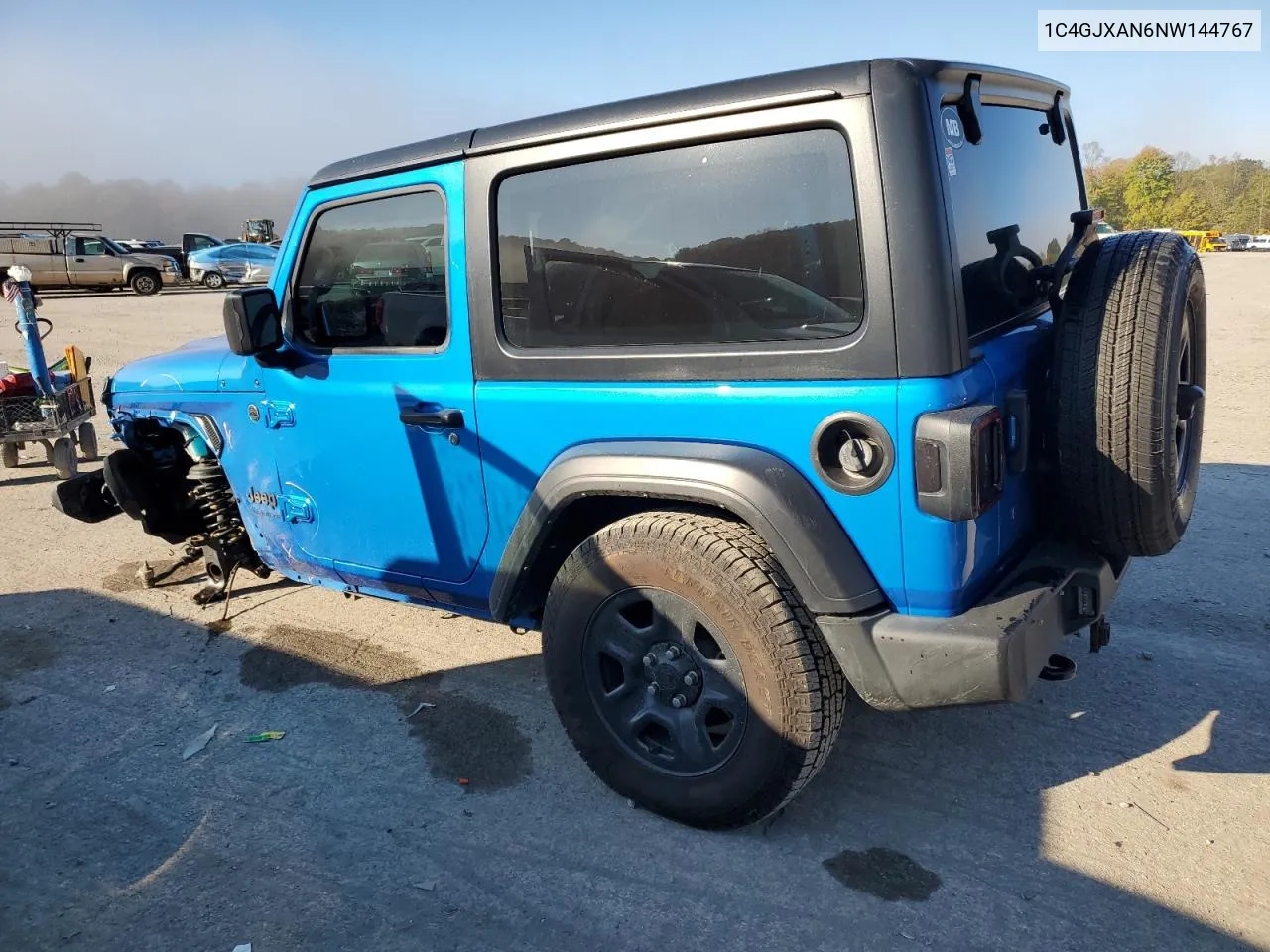 1C4GJXAN6NW144767 2022 Jeep Wrangler Sport