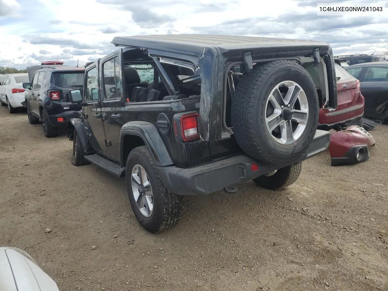 2022 Jeep Wrangler Unlimited Sahara VIN: 1C4HJXEG0NW241043 Lot: 75556664