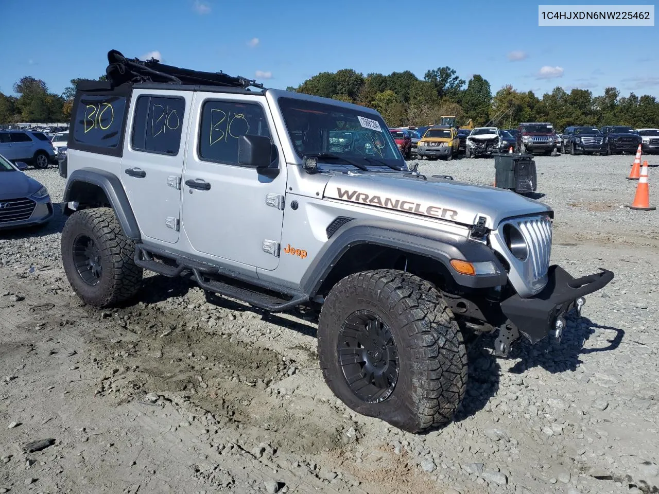 2022 Jeep Wrangler Unlimited Sport VIN: 1C4HJXDN6NW225462 Lot: 75691294