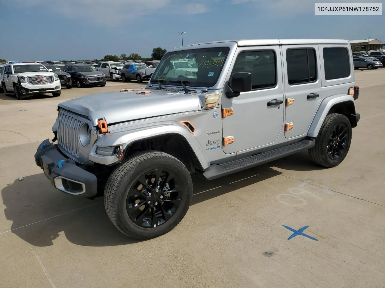 2022 Jeep Wrangler Unlimited Sahara 4Xe VIN: 1C4JJXP61NW178752 Lot: 75939454