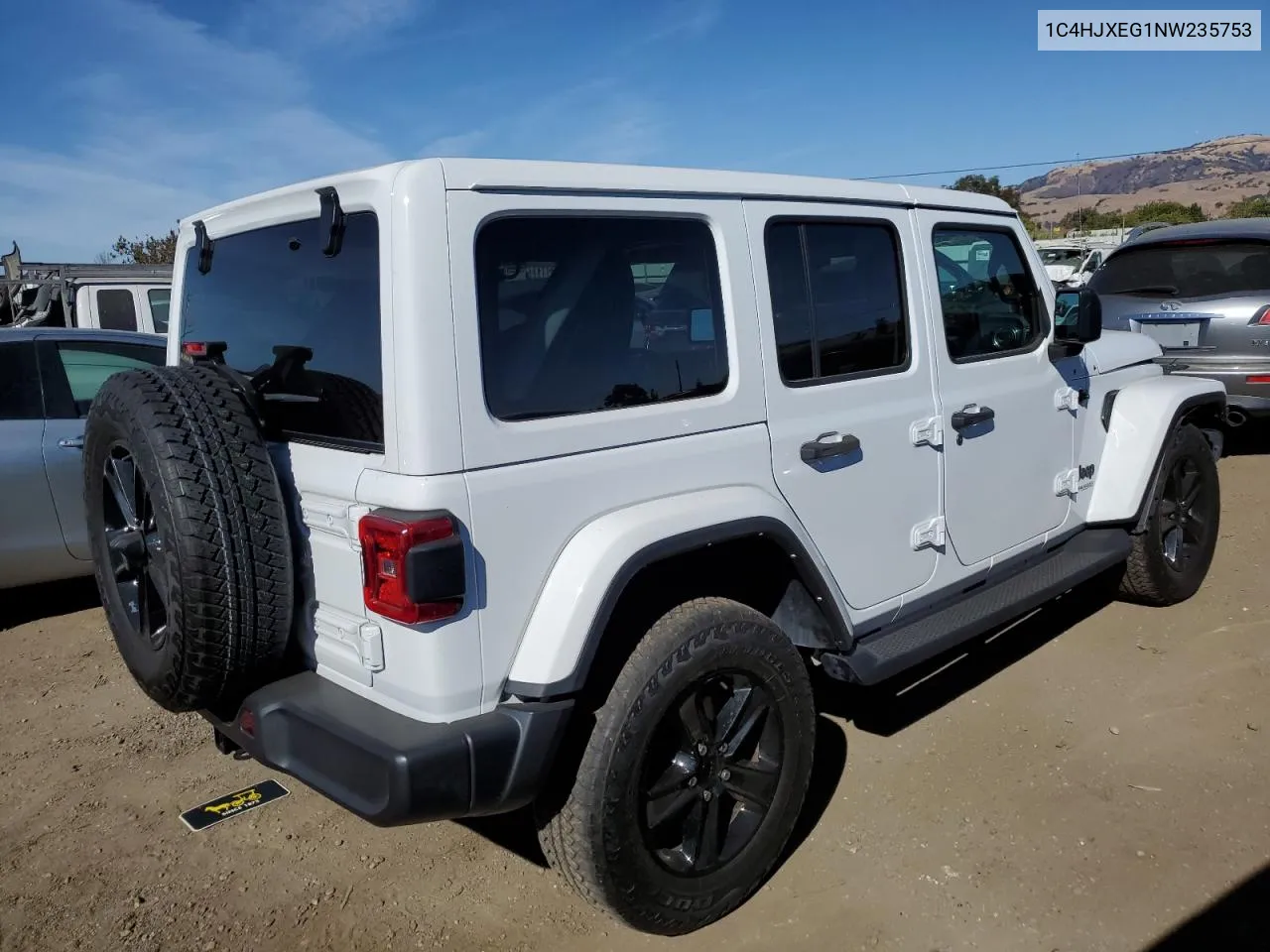 2022 Jeep Wrangler Unlimited Sahara VIN: 1C4HJXEG1NW235753 Lot: 75942634