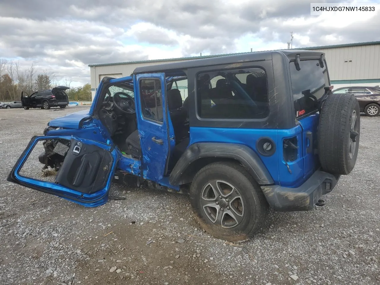 2022 Jeep Wrangler Unlimited Sport VIN: 1C4HJXDG7NW145833 Lot: 76010494