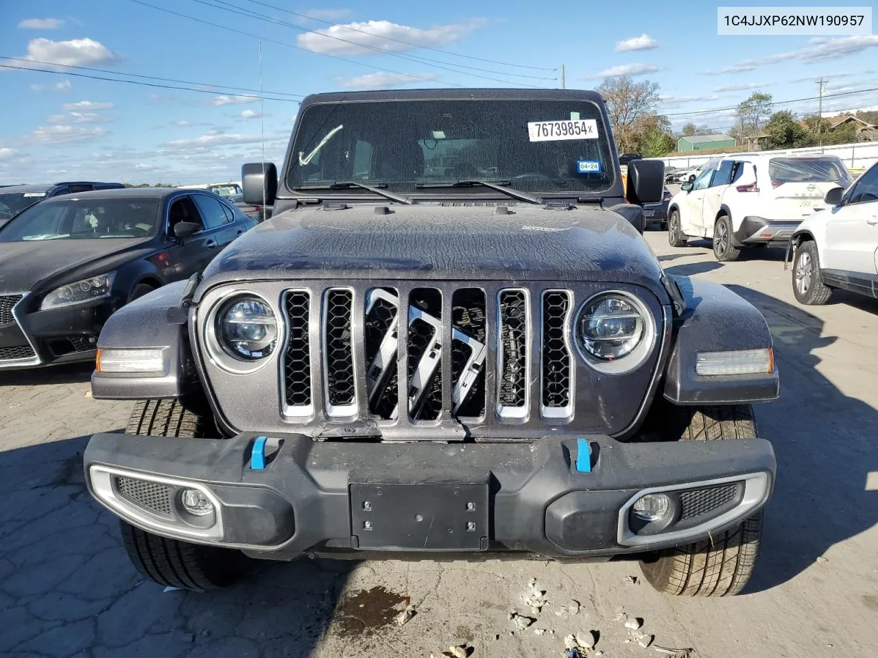 2022 Jeep Wrangler Unlimited Sahara 4Xe VIN: 1C4JJXP62NW190957 Lot: 76739854