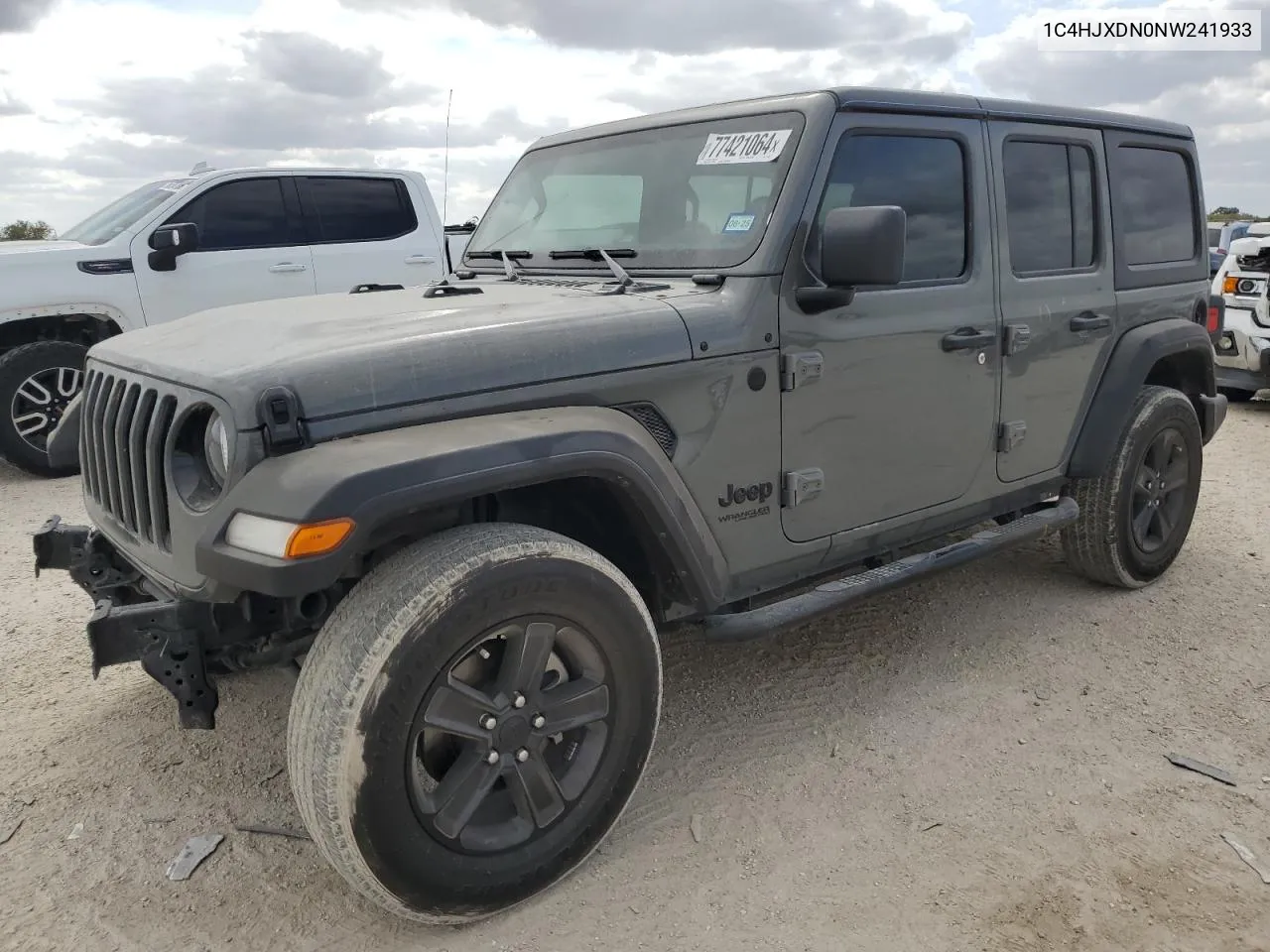 1C4HJXDN0NW241933 2022 Jeep Wrangler Unlimited Sport