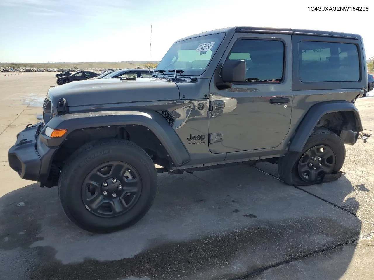 2022 Jeep Wrangler Sport VIN: 1C4GJXAG2NW164208 Lot: 77453834